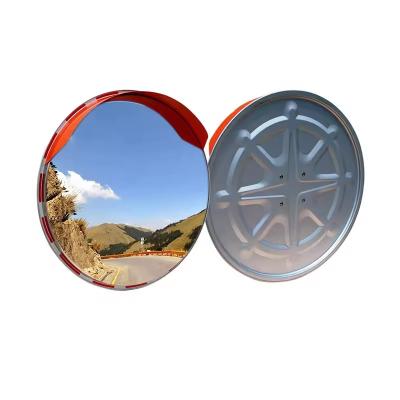 China Stainless Steel Concave Convex Mirror 60cm 80cm Reflective Traffic Curved Mirror for sale