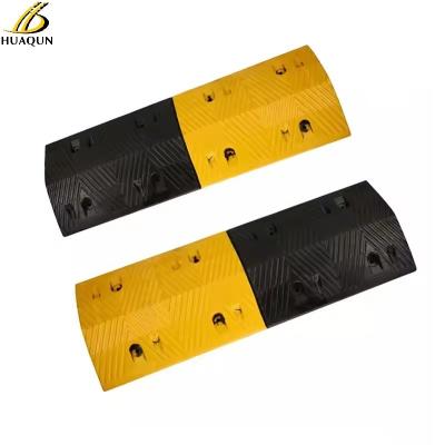 China HUA QUN Parking Speed Bumps Yellow And Black Road Bumps And Humps for sale