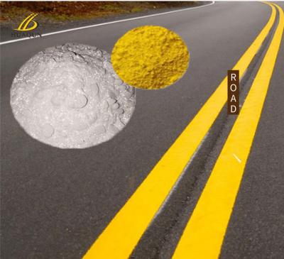 China Road Line Paint Yellow White Color Traffic Coating Powder Thermoplastic Hot Melt Road Marking Paint for sale