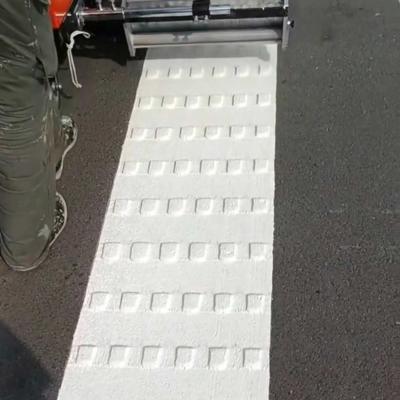 Cina Vernice convessa termoplastica di marcatura stradale Profillo elevato Feedback tattile Alta visibilità in vendita
