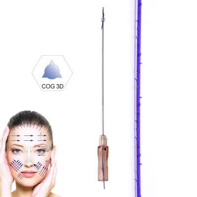 China Easy To Use High Quality 4D 19g 100mm V Line Collagen Cannula Tooth Tips Thread Face Lift Thread for sale