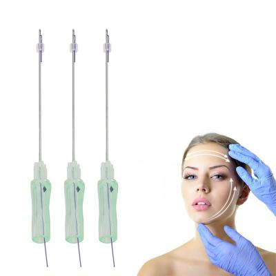 China Easy To Use Fine Auro Thread Lifting Korea 4d tooth fio pdo blunt face lift treatment with L needle for sale