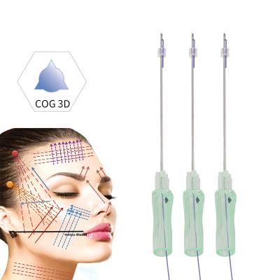 China Easy to use beauty face lifting needle 3d 4d tooth breast buttock lift pdo collagen threads for nose lifting in face for sale