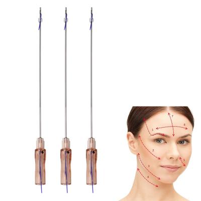 China Easy To Use 3d- Mode Fine Lift Tooth 4D W 19G 100mm Meso pdo Threat With Face Lifting Needles For Face Lifting Fine Lines for sale