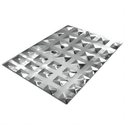 China Suitable for wall decoration low price sale embossed sheet 201 304 316 430 stainless steel plate for decoration for sale