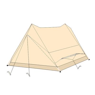 China Hot Sale Durable Outdoor Waterproof Canvas Mountainhiker Family Camping Tent Luxury Cabin Tents For Family for sale