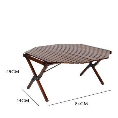 China Mountainhiker Beech Egg Roll Table Picnic Travel Leisure Portable Folding Easy Carry Folding Table for sale