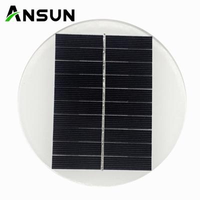 China Professional lower price energy solar panel 5v round glass laminated solar panel 130*4.0MM for sale