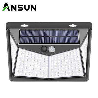 China New Waterproof PIR 228 Garden Pathway Led Solar Motion Sensor Light For Security Home And Outdoor Garden Solar Emergency Wall Light for sale