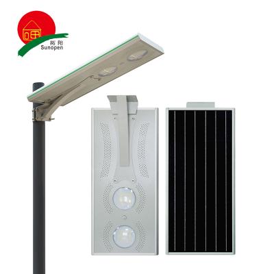 China ROAD IP65 20W 30W 60W 80W 100W 120W Outdoor Waterproof Integrated Road Lighting Solar Led Street Light for sale