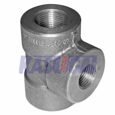 China ASTM A182 F304 ASME B16.11 Camiseta recta roscada forjada (THD) de acero inoxidable de alta presión en venta