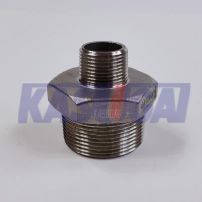 China AISI 304 ISO 49-1994(E) CL1000 Stainless Steel Cast Hexagon Threaded Reducing Nipple Te koop