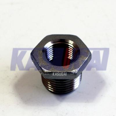 China ASME B1.20.1 Stainless Steel Pipe Fittings Hexagon Head Threaded Plug ASTM A351 for sale