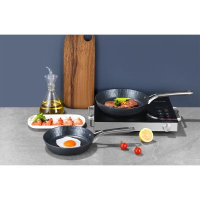 China 2021 New design aluminum forged rock grain cookware set for sale