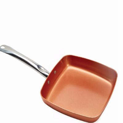 China copper fry pan China Without Pot Cover General Use for Gas and Induction Cooker for sale