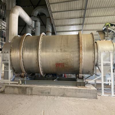 China Triple Pass Rotary Drum Dryer for Limestone Feldspar Diamond Silica Sand Drying Plant for sale