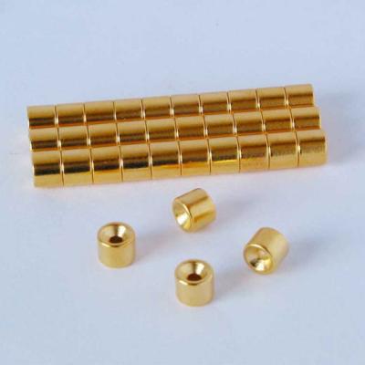 China Industrial Magnet Gold Neodymium Magnets With High Performance for sale