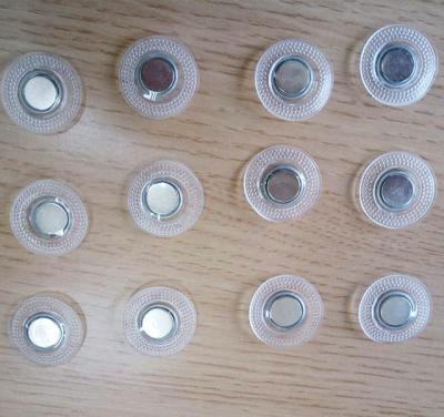 China High Performance Industrial Magnet Sewing Magnetic Button With Plastic Cover for sale