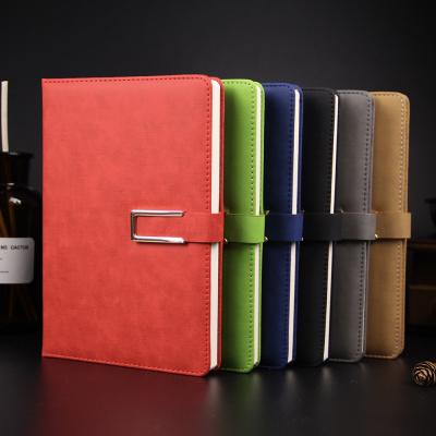 China Logo Hard Cover Diary School Deluxe Custom Notebook Enrolls Notebook with Loop for sale