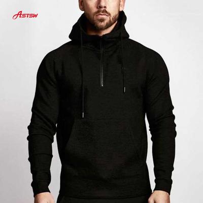 China Sale New Breathable Cotton Warm Black Plain Solid Color Slim Fit Jogging ActiveWear Mens Sports Tracksuits Wholesale for sale