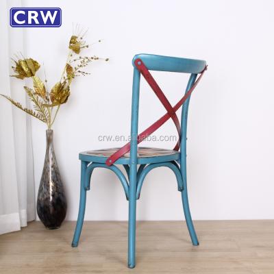 China RCH-4001 Modern Farmhouse Dining Chair Restaurant Cross Back Chair for sale