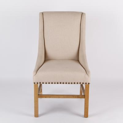 China 6111J Modern Home Furniture Leisure Beige Upholsetery Upholstery Chair for sale