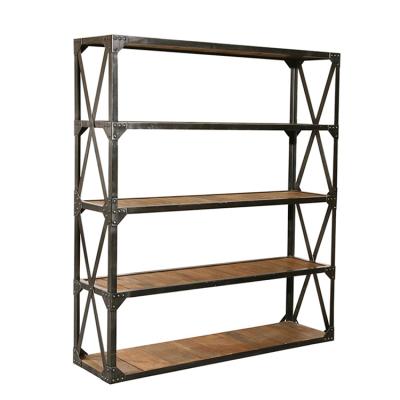 China 6417J Home Industrial Furniture Display Stand Wooden Storage Shelf for sale