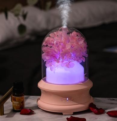 China 2021 Wholesale Night Light Factory Hotel Usb Flame Bottle Mini Essential Oil Aroma Diffuser for sale