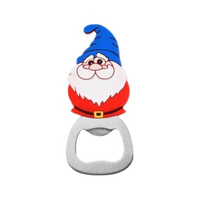 China Sustainable Stocked christmas party gift hand held metal customized manual bottle opener multifunctional cartoon bottle opener for sale