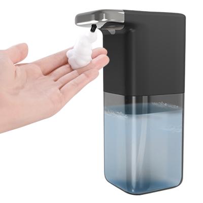 China Automatic Foam Soap Dispenser Factory Supply Bathroom Soap Dispenser Black 500ML With Infrared Motion Sensor for sale