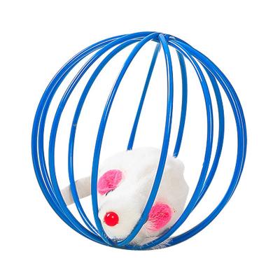 China RTS factory direct sale stocked pet cat toys interactive playing mouse house cat toys circular katten toys for sale