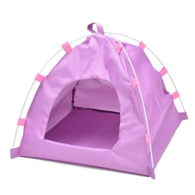 China Waterproof Small Four Corner Pet Tent Cave Bed Summer Waterproof Tent For Cats And Small Dogs Cat With Protection for sale