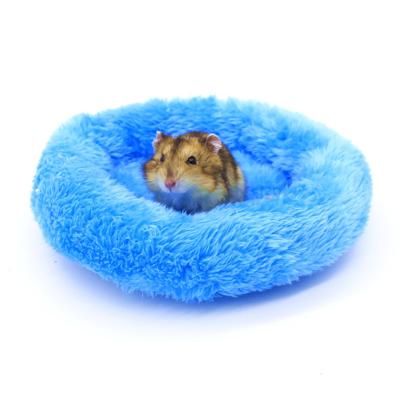 China Stocked Hamster House Bed Winter Warm Fleece Pet Guinea Pig Chinchilla Guinea Pig Bed House Nest Hamster Accessories Small for sale