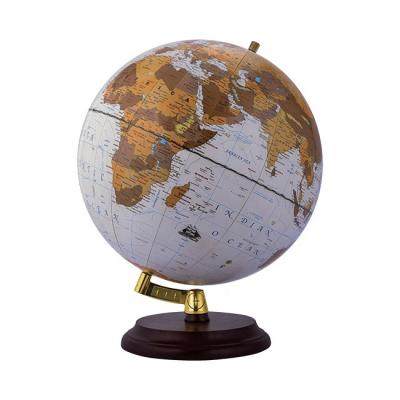 China Education & Wholesale Decoration Big Size World Globes Ball 32cm For Decoration And Education With Wooden Stand for sale