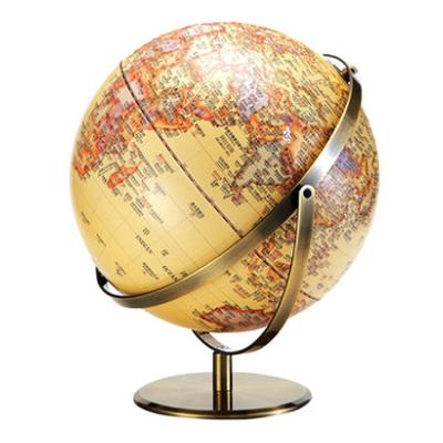 China Classic World Desktop Large Globe Deco Metal Home Antique Style for sale