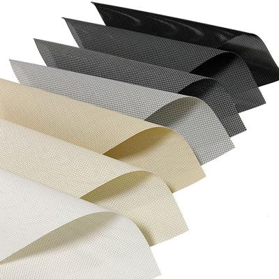 China Polyester Flame Retardant Flame Retardant Fabric For Roller Shade Sunscreen Roller Shade Fabrics Sunscreen Fabrics for sale