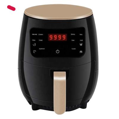 China Healthy Way For Frying Oil Free And 80% Less Fat Touch Screen Deep Fryer 1200W 4.5L No Oil Air Fryer With Nonstick Basket for sale