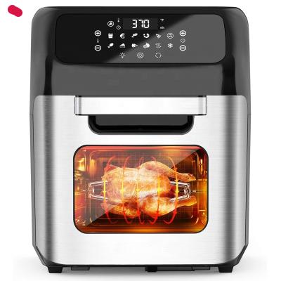 China 12L Digital Outdoor Air Fryer Oven with 8 Preset Rotisserie Dehydrator Oilless Cooker Multifunctional Air Fryer Toaster for sale