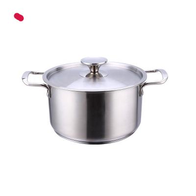 China Factory direct low price 2L viable hot soup pot stainless steel cookware for kitchen cookingware 201 for sale