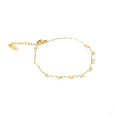 China Fashion INS Classic Bow Chain Bracelet Bow Crown O Chain Bracelet Punk For Women Girl Gifts Fashion Jewelry for sale