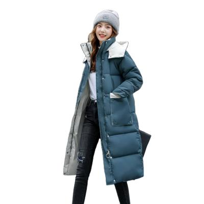 China 2021 Winter Women's Breathable Hooded Warm Parkas Coats New Winter Female Collection Warm Wadded Jackets for sale