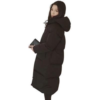 China OEM Breathable Hooded Ladies Coats Thick Womens Winter Jackets Long Mid Long Coats Oversized Black Parka Jackets & Coats for sale