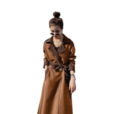 China 2021 autumn temperament news mid length spring contrasting stitching women's jackets popular loose anorak women's breathable clothing for sale