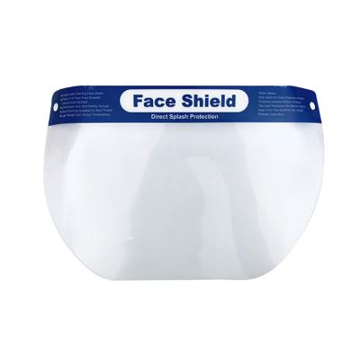 China CE0161 PET Plastic Size 32*22cm TUV CE Anti Virus Disposable Face Shield for sale