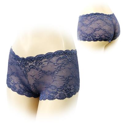 China Women's Sexy Panties Full Lace Polyamide Ladies Boxer Lace Breathable Attractive Transparent Sexy Hot Breathable Panties for sale