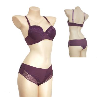 China New Design Polyamide Antibacterial Bras And Panties Women Underwear Set for sale