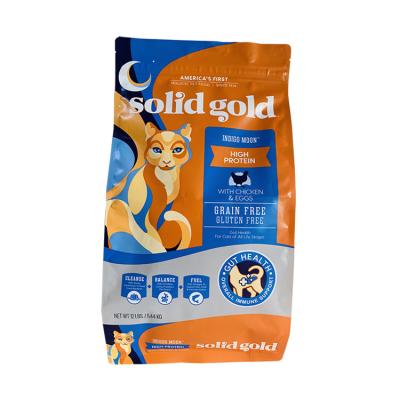 China Good Quality Pet Food Bag Dog Food Printing Packaging Moisture Proof Zippered Customized Bag for sale