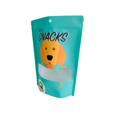 China Custom Color Print Moisture Proof Sealed Moisture Proof Zippered Pet Food Dog Food Pouch for sale