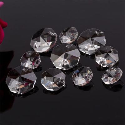 China Europe Crystal Cuts Octagonal Beads Wholesale Crystal Chandelier Pendan beautiful faceted octagonal for sale