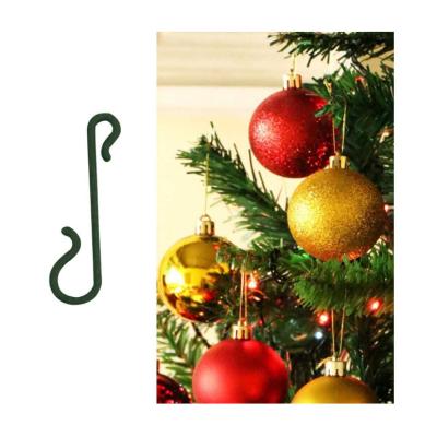 China Plastic Metal Wire Christmas Ornament Hangs Ball Hangers S Green Hangs Christmas Decorations for sale